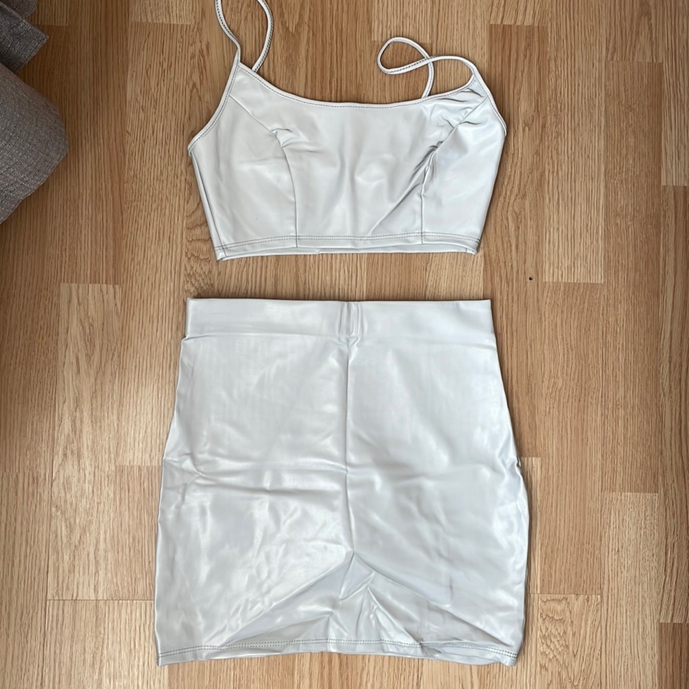 Reflective Skirt and Top Set